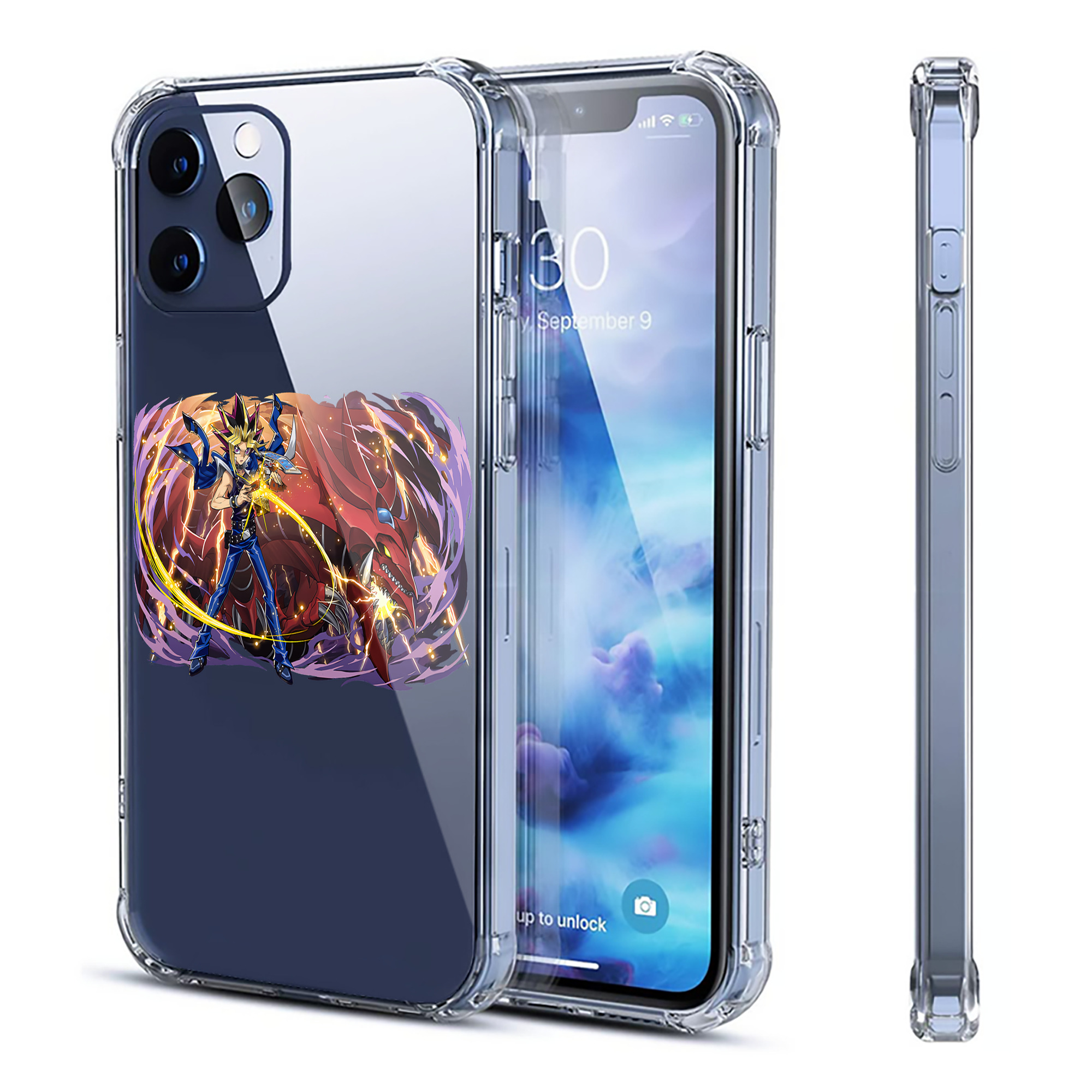 （画像用） 遊☆戯☆王 Yu-Gi-Oh! 【iPhone 12シリーズ対応】透明スマホケース（クリアソフトケース）